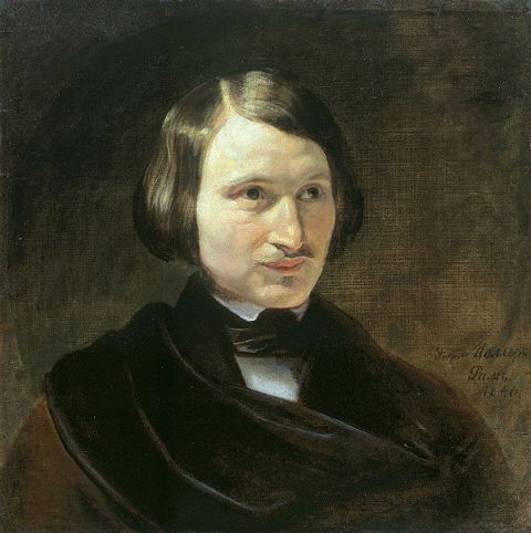 Портрет Н В Гоголя в Риме,  1840  Моллер Ф А